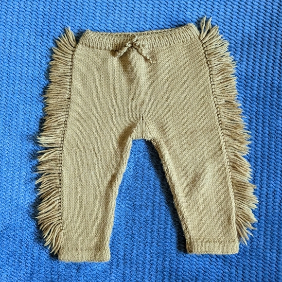Cowboy Western Fringe Knit Pants Handmade Toddler OS - Picture 1 of 6